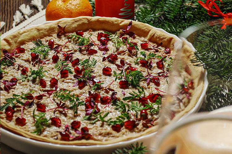 пирог с кроликом, инжиром